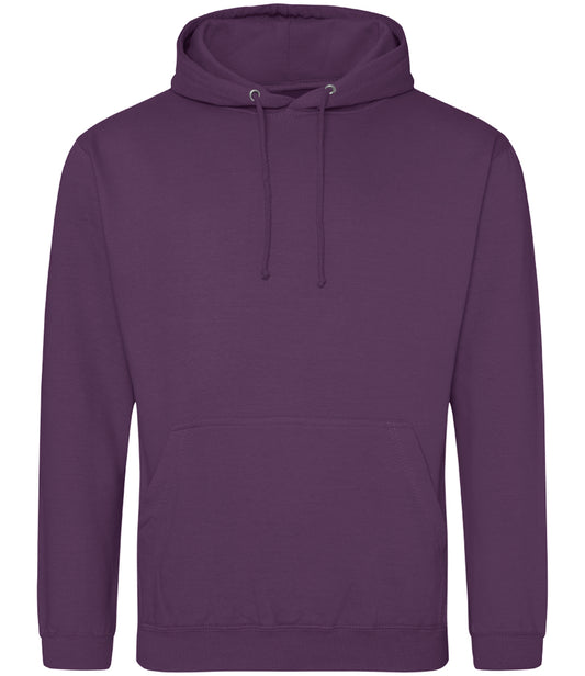 Plum Hoodie - Left Chest Embroidered