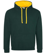 Forest Green/Gold Varsity Hoodie - Left and Right Chest
