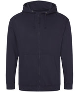 Oxford Navy Zip-Up Hoodie - Left Chest Embroidered
