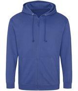 Royal Blue Zip-Up Hoodie - Left Chest Embroidered
