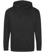 Black Zip-Up Hoodie - Left Chest Embroidered
