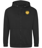 Black Zip-Up Hoodie - Left Chest Embroidered
