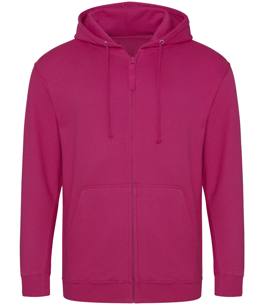Hot Pink Zip-Up Hoodie