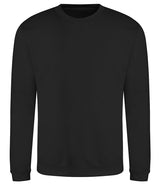 Deep Black Ladies Sweatshirt - Left Chest Embroidered

