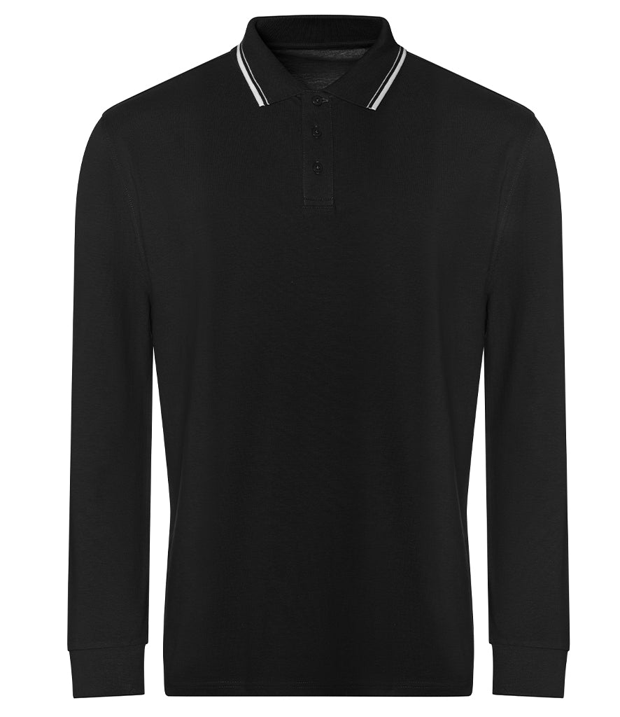 Long Sleeve Tipped Polo Shirt