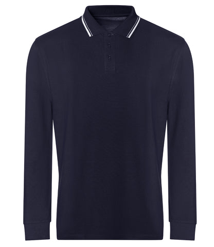 Long Sleeve Tipped Polo Shirt