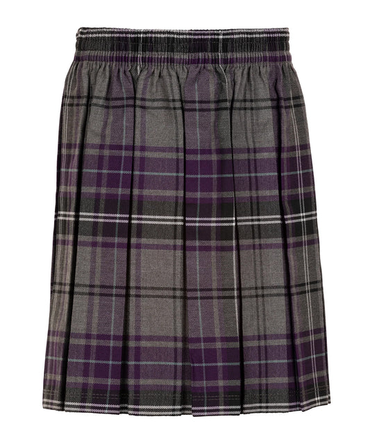 Tartan Grey Tartan Pleated Skirt