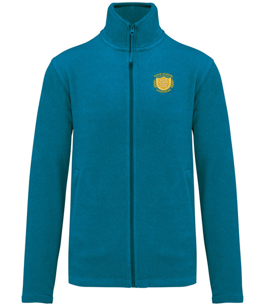 Tropical Blue Micro Fleece Jacket - Left Chest Embroidered