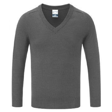 School Grey Cotton Blend Knitted Sweater