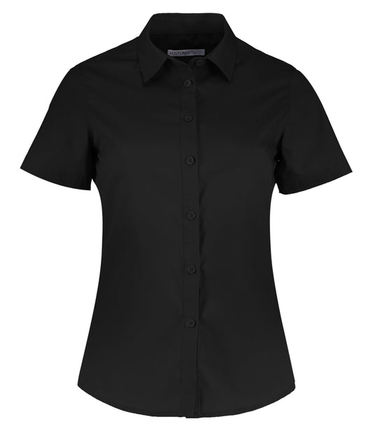 Ladies Short Sleeve Poplin Shirt