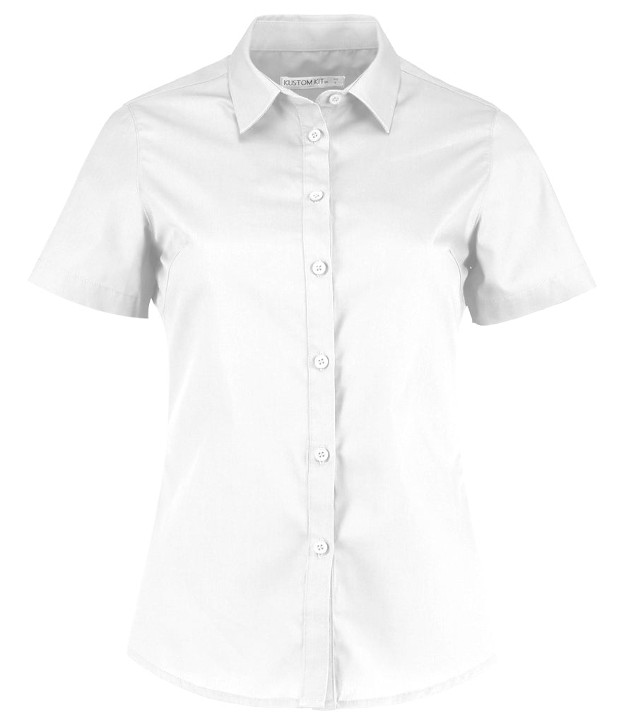 Ladies Short Sleeve Poplin Shirt
