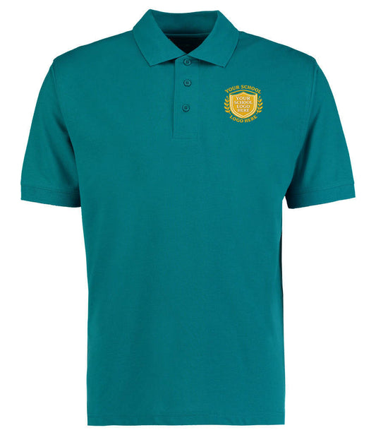 Jade Poly/Cotton Piqué Polo Shirt  - Left Chest Embroidered