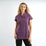 Amethyst Ladies Asymmetrical Zip Tunic - Right Chest Print (Staffwear)
