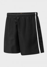 Black/Black/White Sports Shorts
