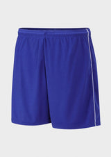 Royal/White Piped Football Shorts
