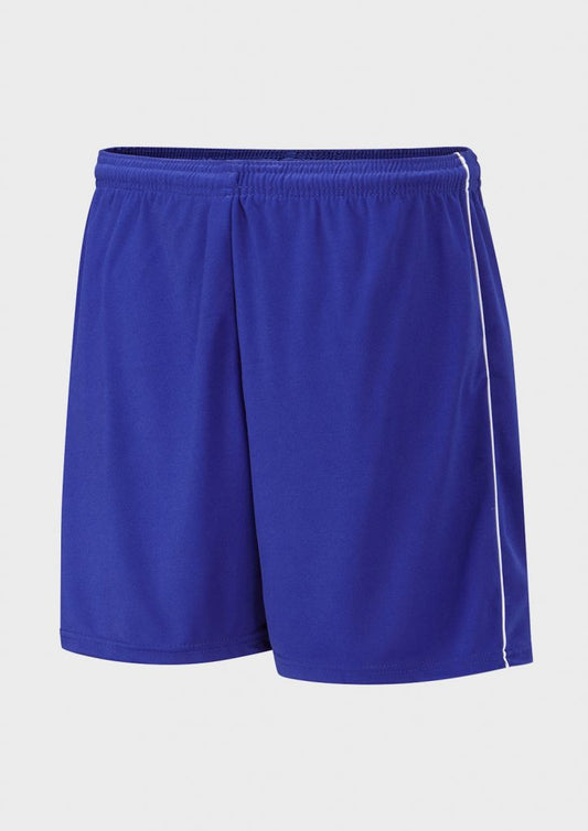Royal/White Piped Football Shorts