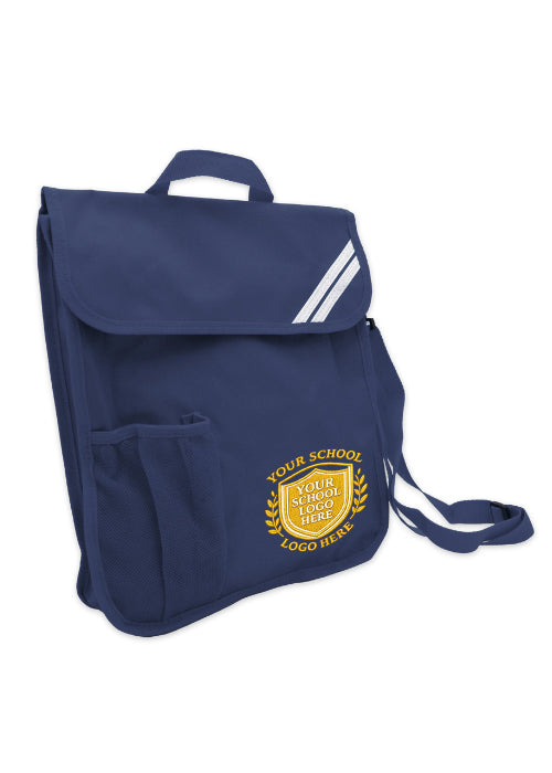 Navy Portrait Book Bag - Bag Decoration