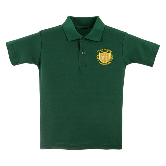Bottle Green Polo Shirt - Left Chest Embroidered
