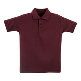 Burgundy Polo Shirt - Back and Left Chest Print
