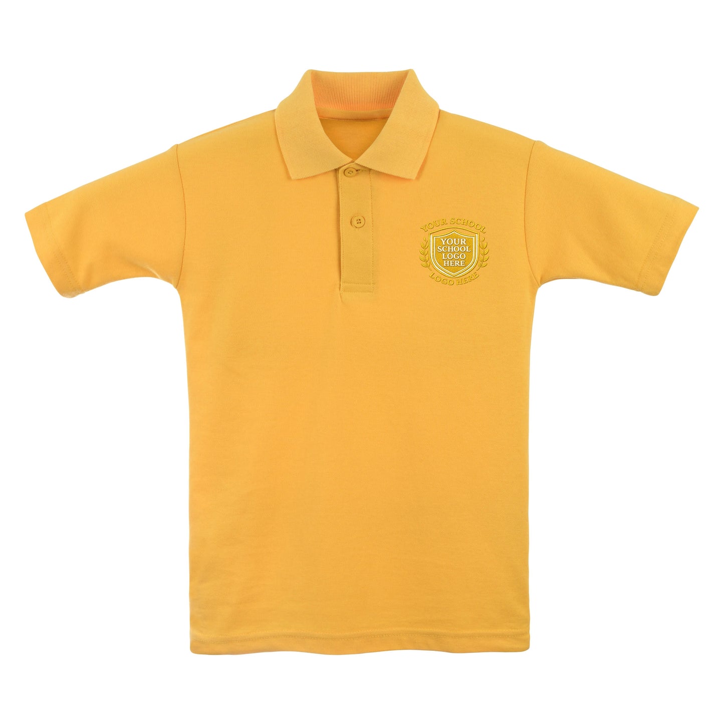 Gold Polo Shirt - Left Chest Embroidered