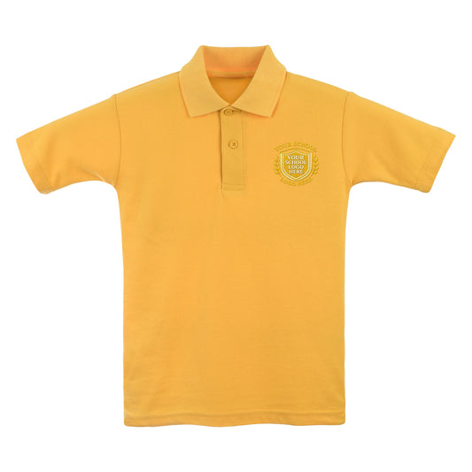 Gold Polo Shirt - Left Chest Embroidered