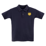 Navy Polo Shirt - STAFF Forest Leader Back Print and Left Chest Logo
