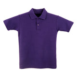 Purple Polo Shirt - Back and Left Chest Print
