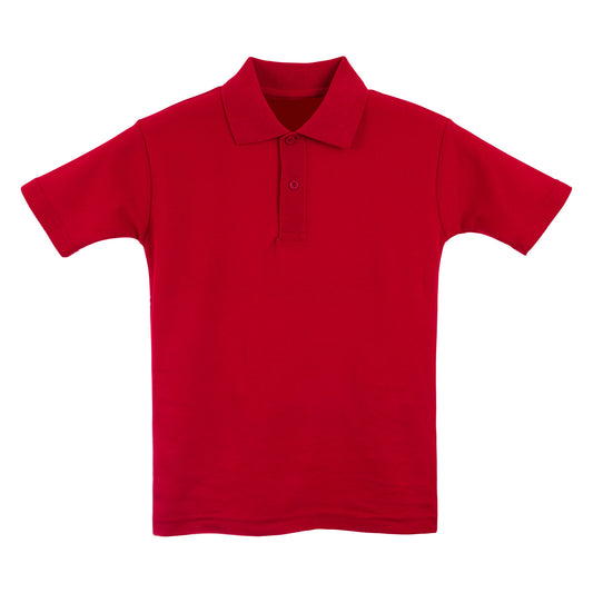 Red Polo Shirt - Left Chest Embroidered