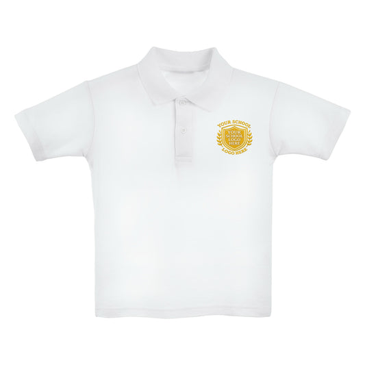 White Polo Shirt - Left Chest Embroidered