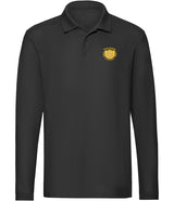 Black Long Sleeve Polo Shirt - Left Chest Embroidered
