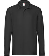 Black Long Sleeve Polo Shirt - Left Chest Embroidered
