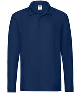 Navy Long Sleeve Polo Shirt - Left Chest Embroidered
