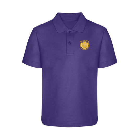 Purple Polo Shirt - Left Chest Embroidered