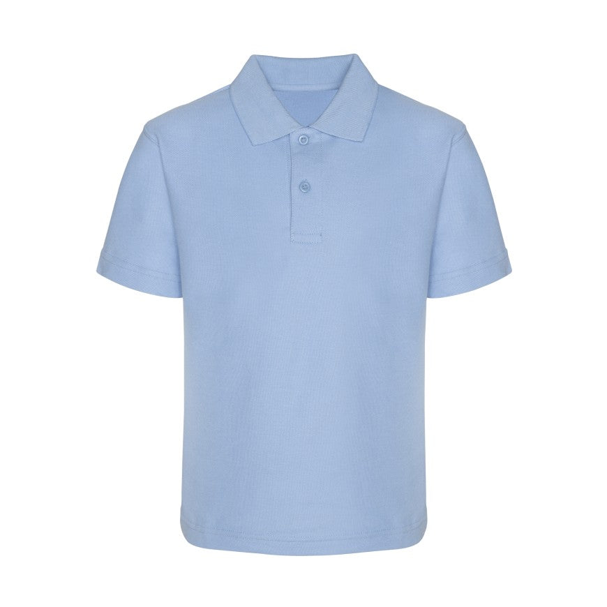 Sky Blue Polo Shirt - Left Chest Embroidered