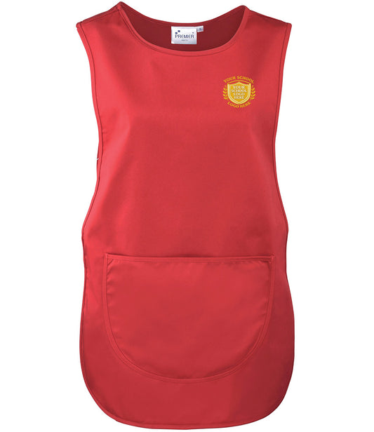 Red Pocket Tabard - Left Chest Embroidered