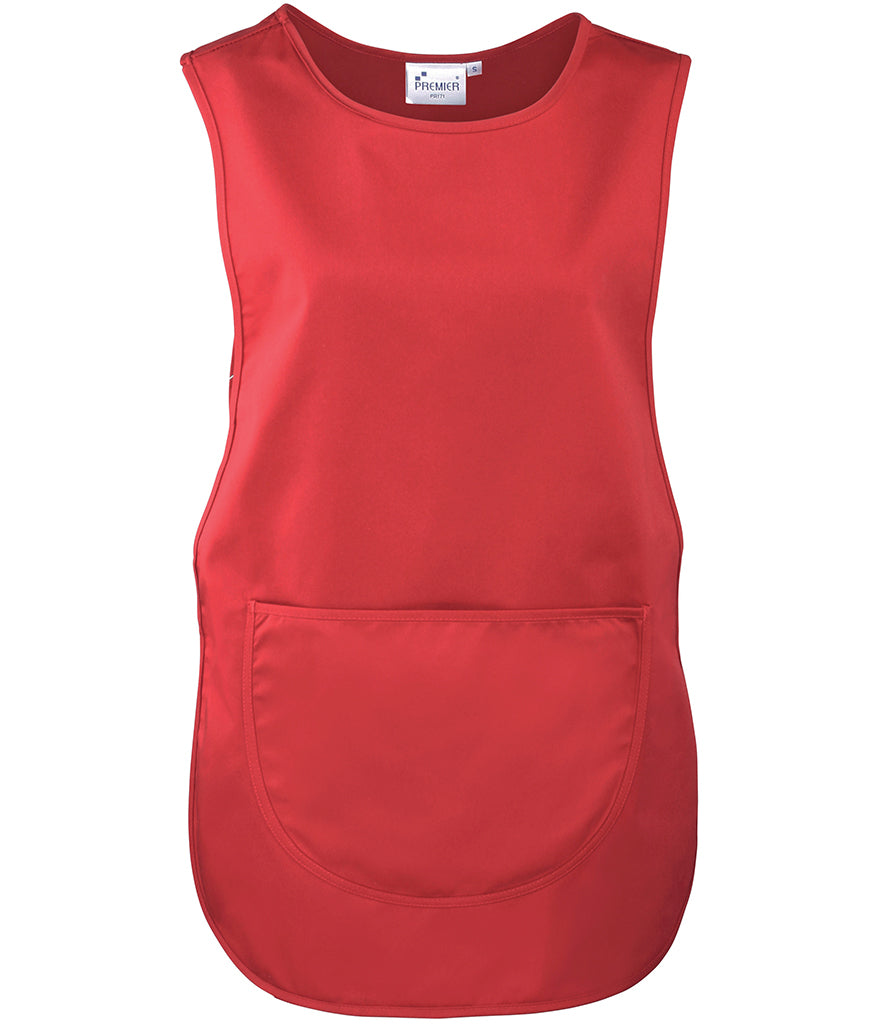 Red Pocket Tabard - Left Chest Embroidered
