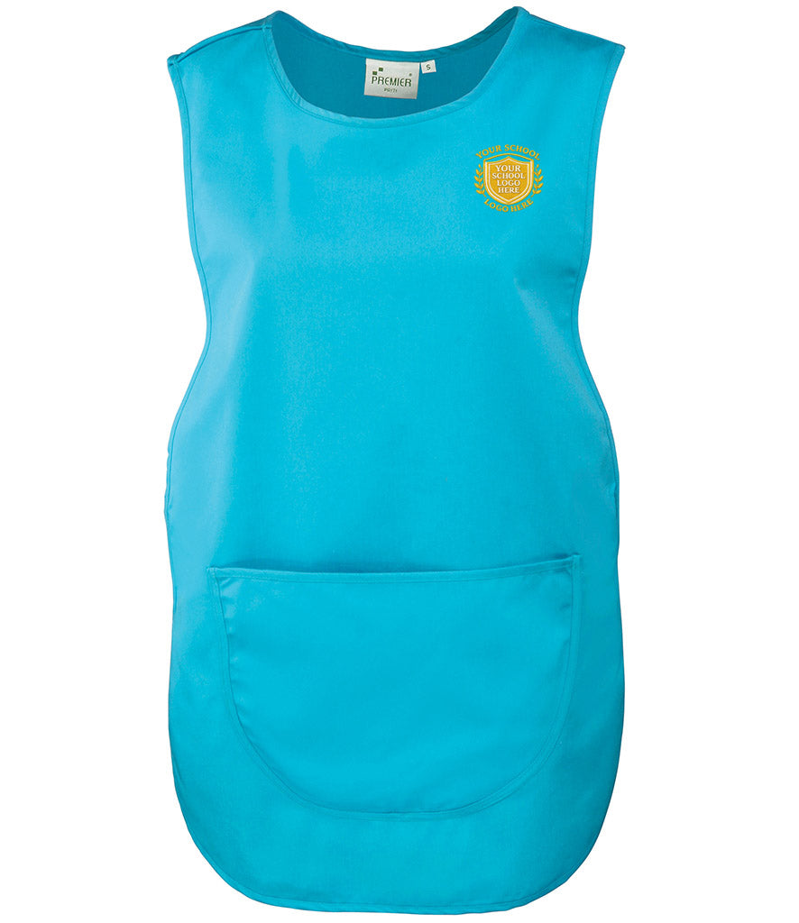 Turquoise Pocket Tabard - Left Chest Embroidered