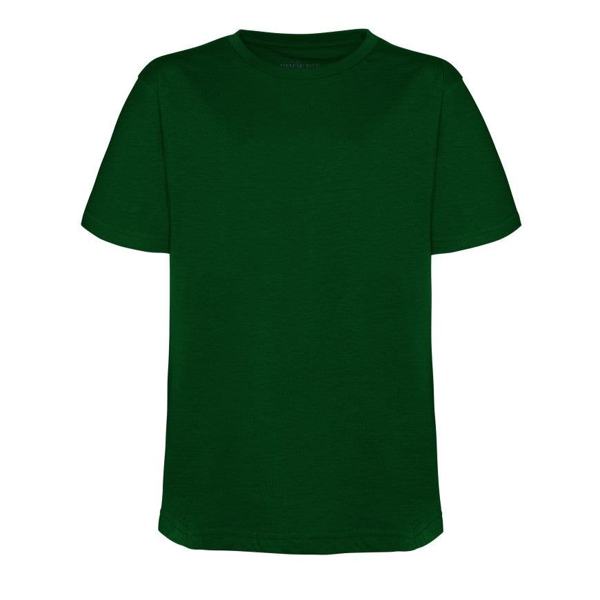 Bottle Green T-Shirt - Left Chest Embroidered
