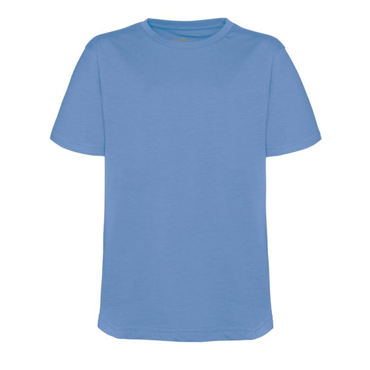 Sky Blue T-Shirt - Left Chest Embroidered