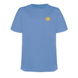Sky Blue Phoenix T-Shirt - Left Chest Embroidered

