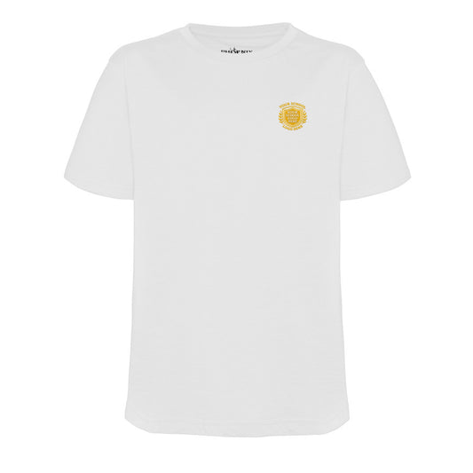 White Phoenix T-Shirt - Left Chest Embroidered