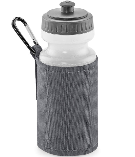 Grey Water Bottle & Holder
