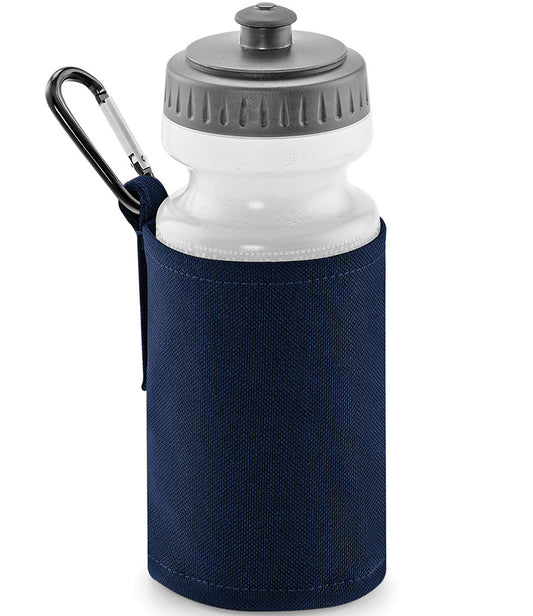 Navy Water Bottle & Holder