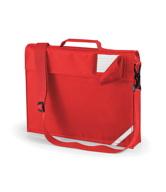 Bright Red Junior Book Bag with Strap - Bag Decoration