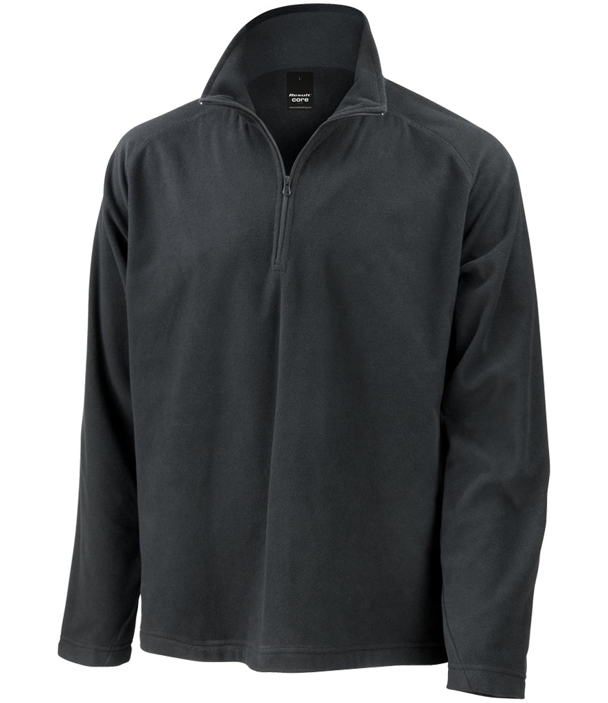 Black Performance Micro Fleece - Left Chest Embroidered