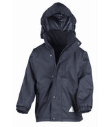 Navy/Navy Children's Waterproof Coat - Left Chest Embroidered
