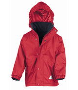 Red/Navy Children's Waterproof Coat - Left Chest Embroidered
