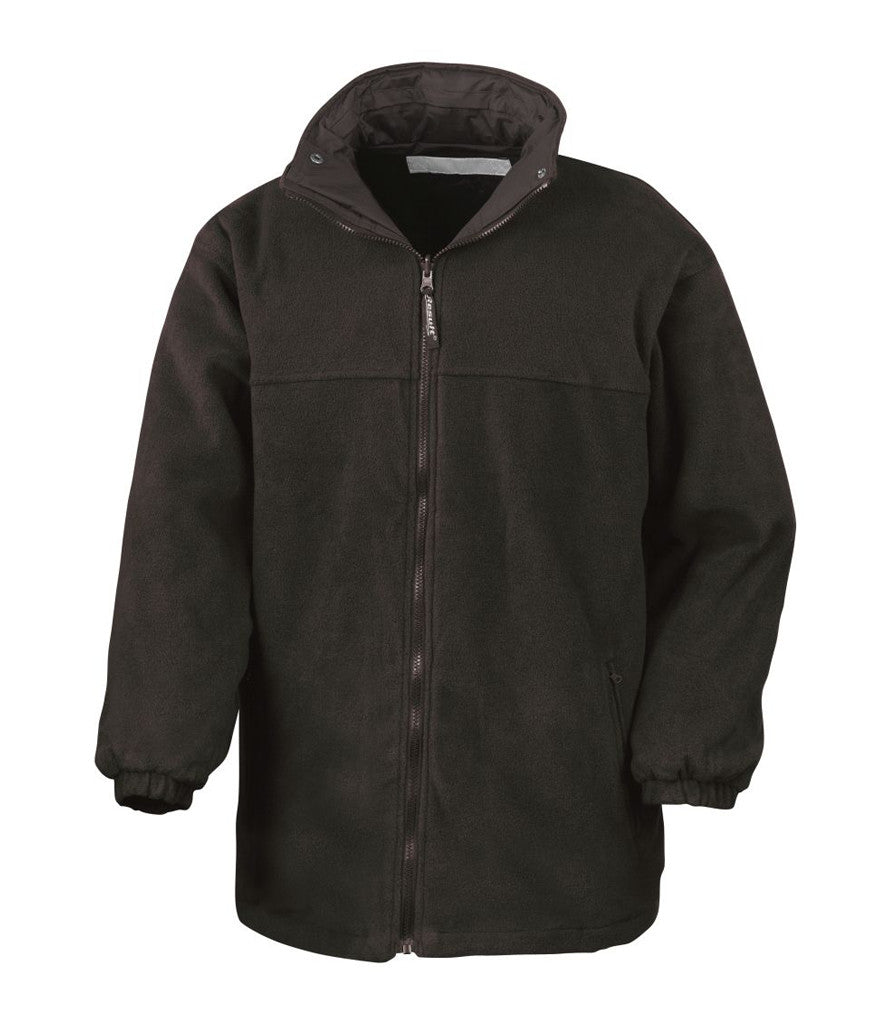Brown Waterproof Fleece-Lined Coat - Left Chest Embroidered