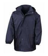 Navy Waterproof Fleece-Lined Coat - Left Chest Embroidered
