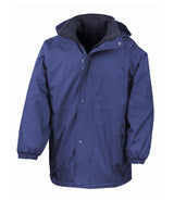 Royal/Navy Waterproof Fleece-Lined Coat - Left Chest Embroidered
